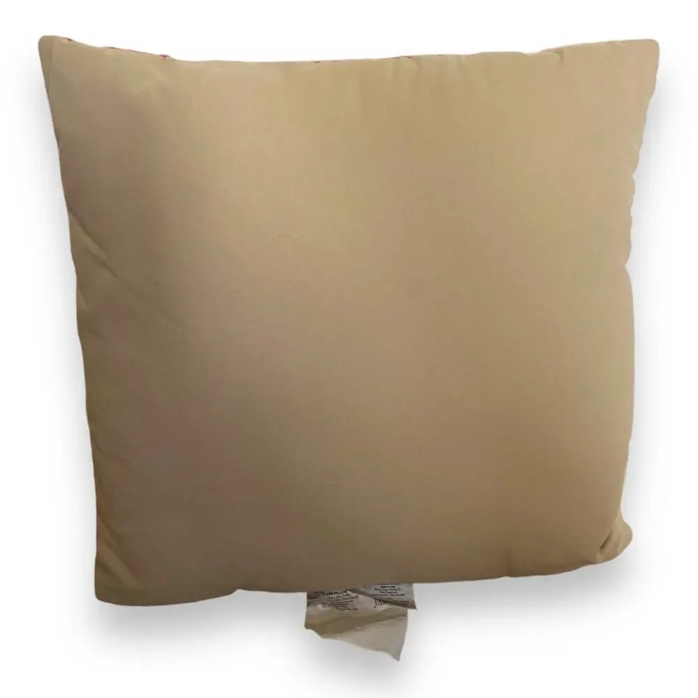 Threshold Beaded Seashell Decorative‎ Toss Pillow NEW Salmon Cream 18